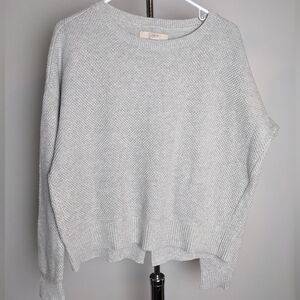 Ann Taylor, Light heather gray crop sweater, Size Small